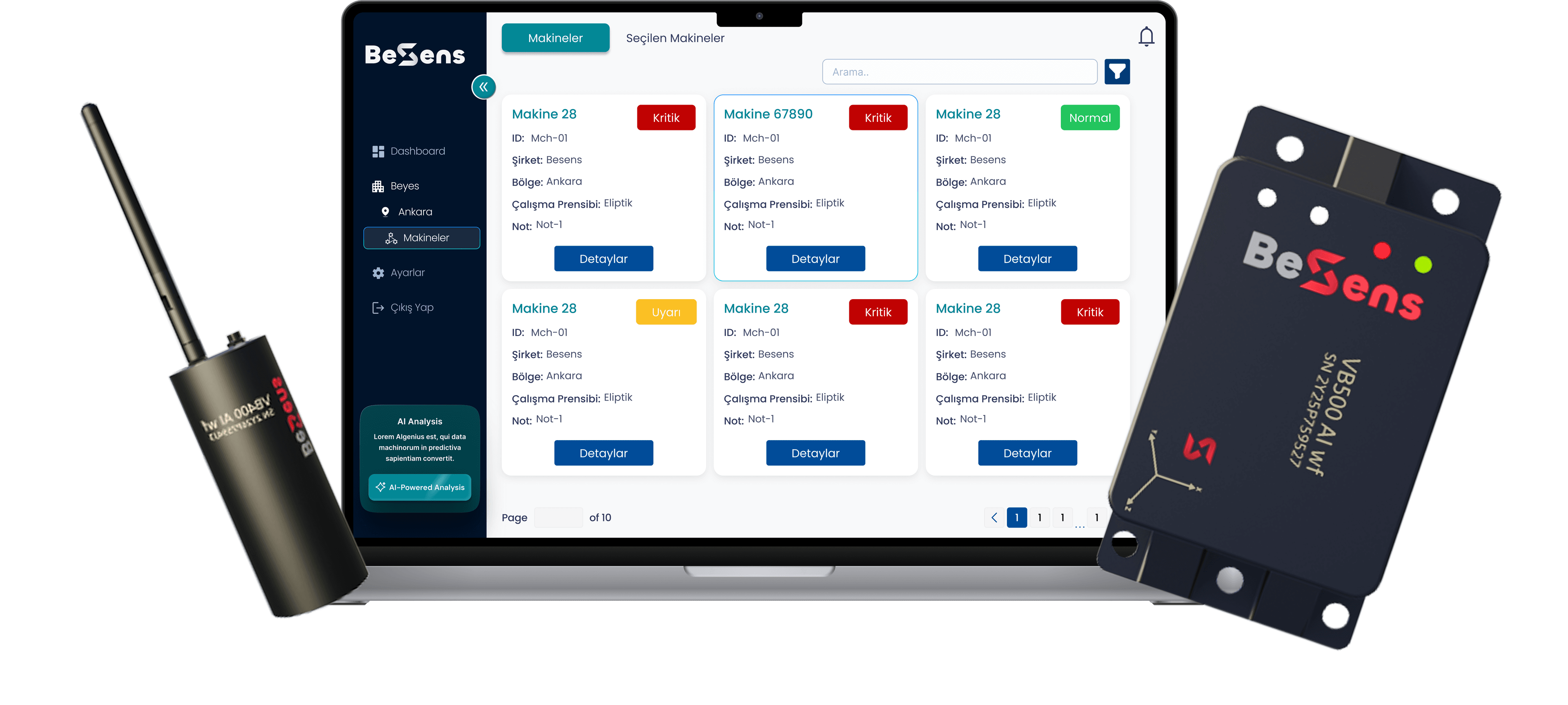 BeSens Akıllı Bakım Ürün Serisi ve Sensör Çözümleri